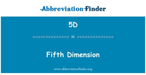 modern.5d|5d meaning.
